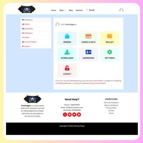 Digital Product Selling Website Code CYBERR